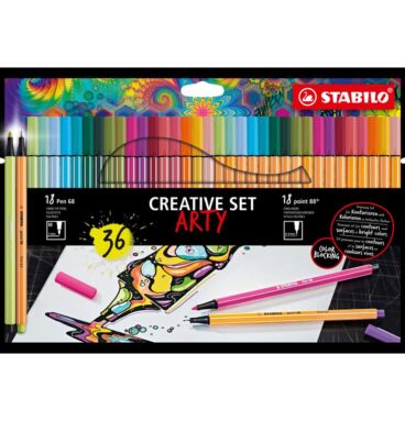 Stabilo Arty Creative Set Pen 68/Point 88 Etui A 36 Kleuren