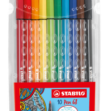 Stabilo Pen 68 Etui A 10 Kleuren