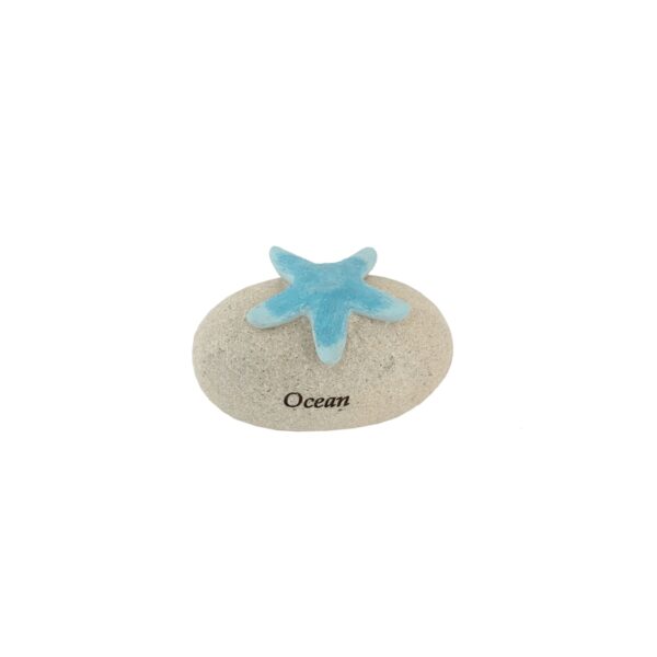 Steen Polystone Met Zeester Ocean 8x5x5cm