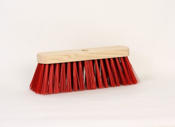 Straatbezem Hout Kunstvezel Rood 29cm