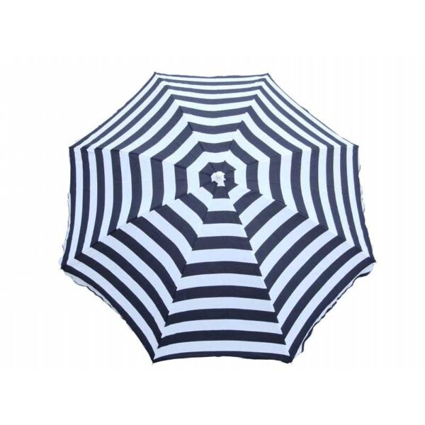 Strandparasol Met Knik 160x160x180cm Blauw/wit