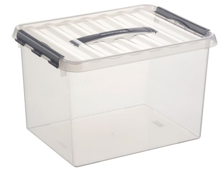 Sunware Q-line Opbergbox Transparant 22 Liter 40x30x26cm