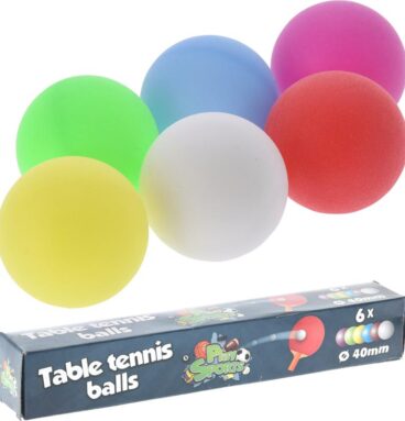 Tafeltennisballen Gekleurd Doosje A 6 Stuks