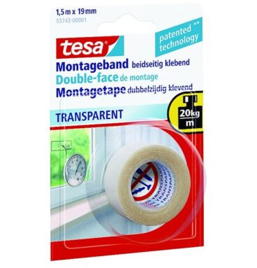 Tesa Montagetape Transparant 1