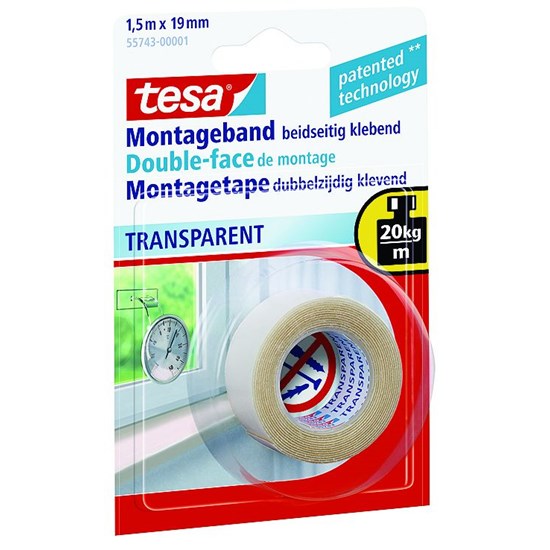 Tesa Montagetape Transparant 1