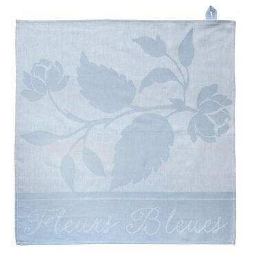 Theedoeken Fleur Bleues 60x60cm Pak A 6 Stuks