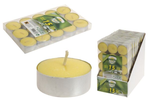 Theelichtjes Citronella Pak A 15 Stuks