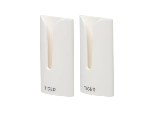 Tiger Tulip Handdoekhaak Wit Met Plakstrip 2 Op Blister