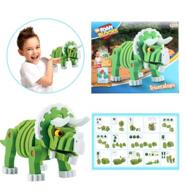 Toi Toys 3D Puzzel Constructiefoam Dino Tricera
