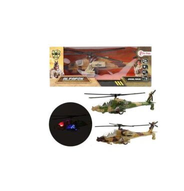 Toi Toys ALFAFOX Helikopter Militair Pull Back Met Licht En Geluid