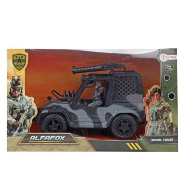 Toi Toys Alfafox Jeep + Militair Figuur