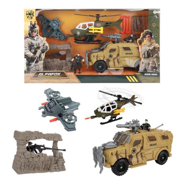 Toi Toys Alfafox Militair Speelset XXL Met Accessoires