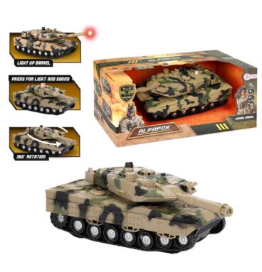 Toi Toys Alfafox Tank Militair Frictie + Licht En Geluid