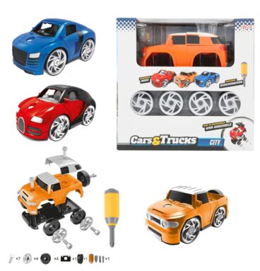 Toi Toys CARS&TRUCKS Auto Met 4 Losse Wielen