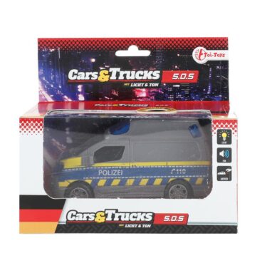 Toi Toys Cars&Trucks Politiebus 12cm Frictie Met Licht En Geluid (Duitse Versie)