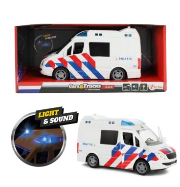 Toi Toys Cars&Trucks Politiebus Frictie Met Licht En Geluid 21cm