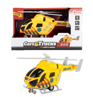 Toi Toys Cars&Trucks Traumahelikopter Ambulance + Licht En Geluid