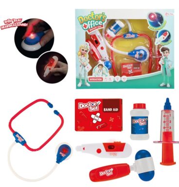 Toi Toys Doktersset Met Stethoscoop + Licht En Geluid 6dlg