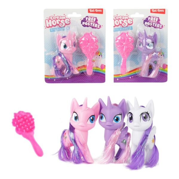 Toi Toys Dream Horse Mini Eenhoorn Cuty Met Kam 9cm