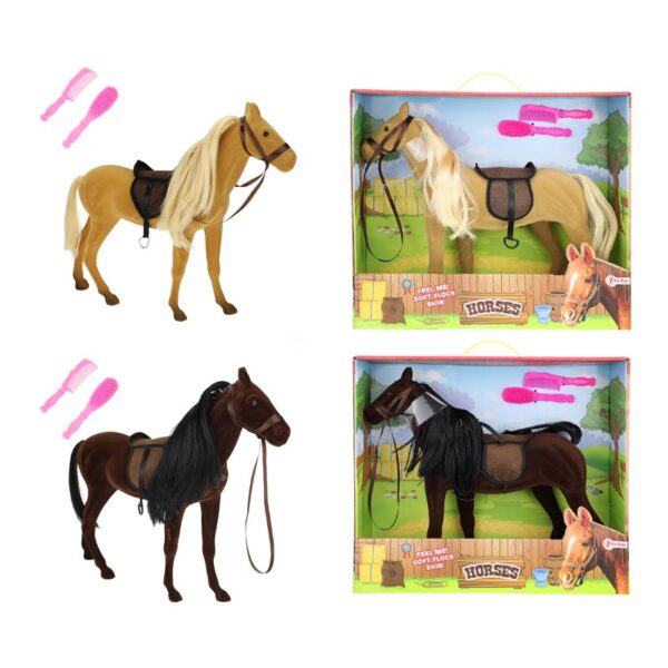 Toi Toys Flock Paard 40cm