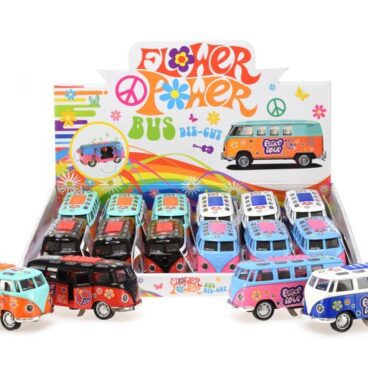 Toi Toys Flower Power Bus Met Licht En Geluid Die-cast