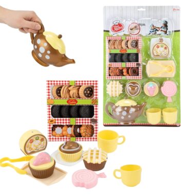 Toi Toys Food Market Speelset High Tea - Theepot+koekje+cupcake