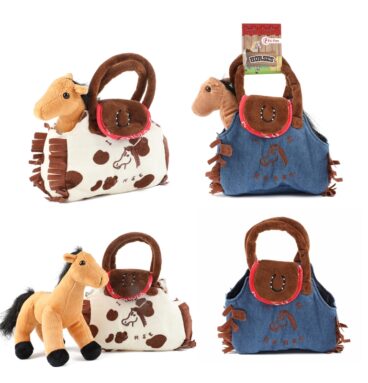 Toi Toys HORSES Pluchen Paard In Handtas