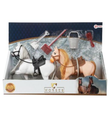 Toi Toys Horses 2 Paarden Met Accessoires