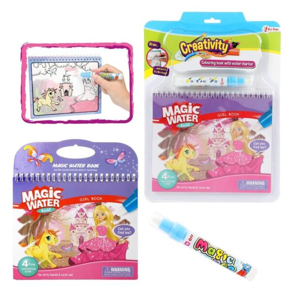 Toi Toys Kleuren Met Water &apos;Prinses&apos; Boek+stift