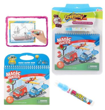 Toi Toys Kleuren Met Water &apos;Voertuig&apos; Boek+stift