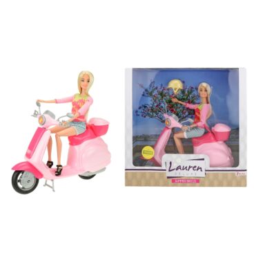 Toi Toys Lauren Tienerpop Op Scooter