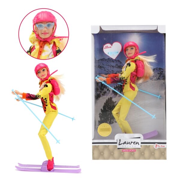 Toi Toys Lauren Tienerpop Op Ski&apos;s Met Accessoires