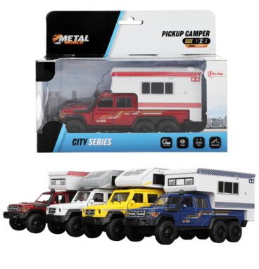 Toi Toys Pick-up Truck Camper Met Geluid Pull Back