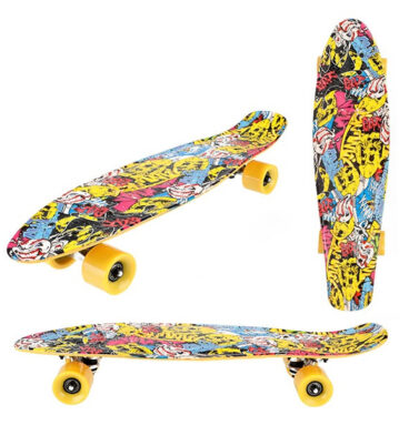 Toi Toys Skateboard Cool Print Skul Bigwheel 60cm
