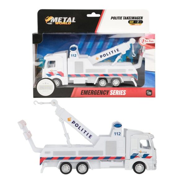 Toi Toys Sleepwagen Politie Pull Back