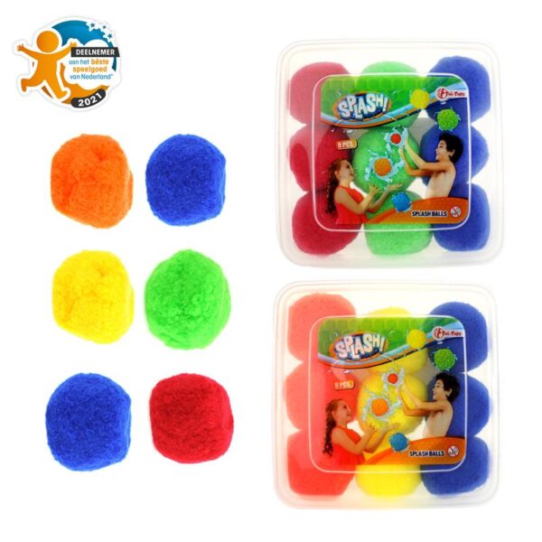 Toi Toys Splash 9 Super Splashballen 7cm