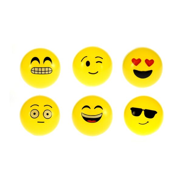 Toi Toys Stuiterbal &apos;Emoji&apos; Ø8cm Geel