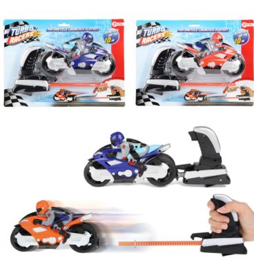 Toi Toys Turbo Racers Afschietmotor Met Motorrijder