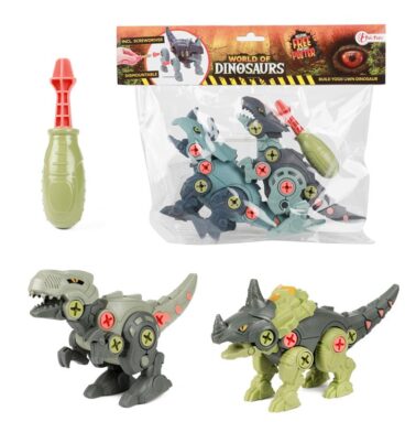 Toi Toys World Of Dinosaurs 2x Dino Demonteerbaar