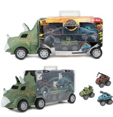 Toi Toys World Of Dinosaurs Dinotruck Met 3 Pull Back Auto&apos;s