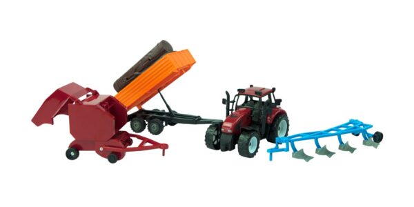 Tractor Set Frictie Met Ploeg