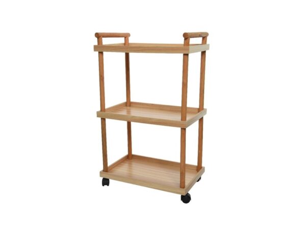 Trolley Bijzettafel Mdf L30-W48-H76.5cm (Verpakt In Platte Doos)