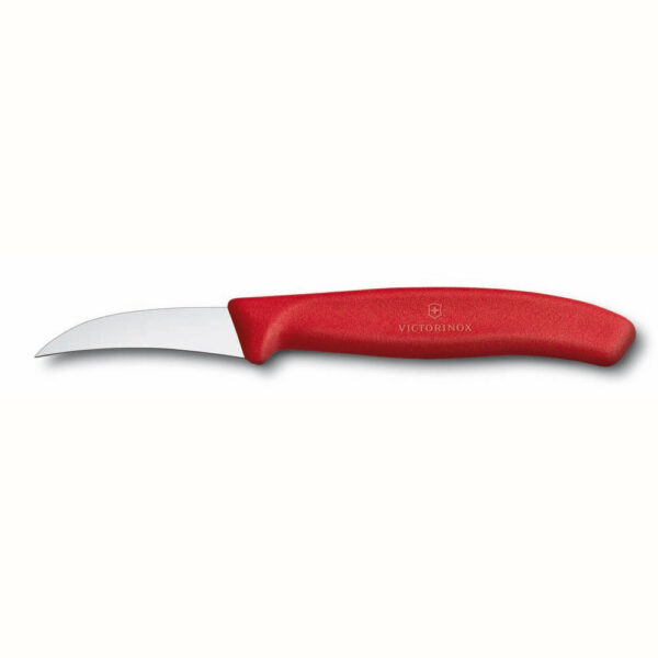 Victorinox Schilmesje Met Gebogen 6cm Lemmet En Rood Handvat