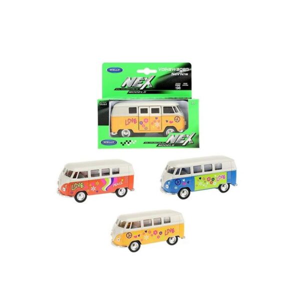 WELLY Volkswagen 1963 Bus Met Print