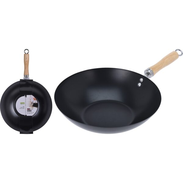 Wok Ø30cm Non Stick Zwart