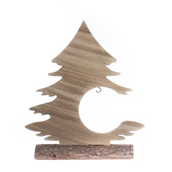 everlands kunstkerstboom Hout Met Gat 35cm