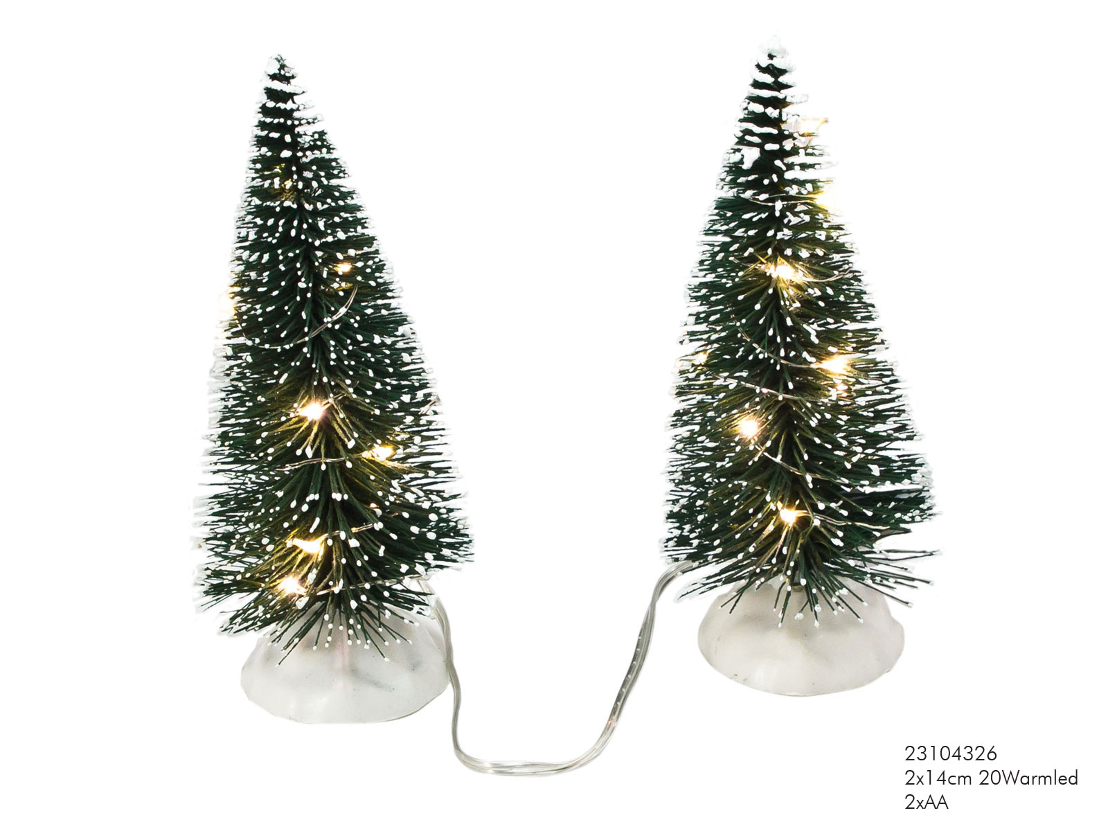 everlands kunstkerstboom LED 20L Warm Wit Of Multikleur 14cm