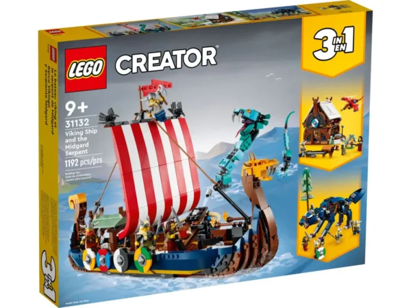 LEGO Creator 31132 Vikingschip en de Midgaardslang