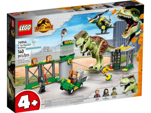 LEGO Jurassic World 76944 T. rex dinosaurus ontsnapping