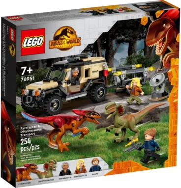 LEGO Jurassic World 76951 Pyroraptor & Dilophosaurus transport